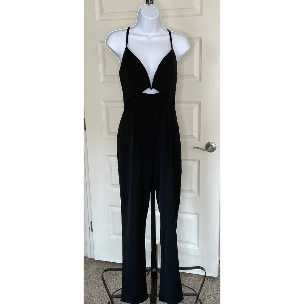 WYLDR London/Los Angeles Black Cutout Jumpsuit - size small
